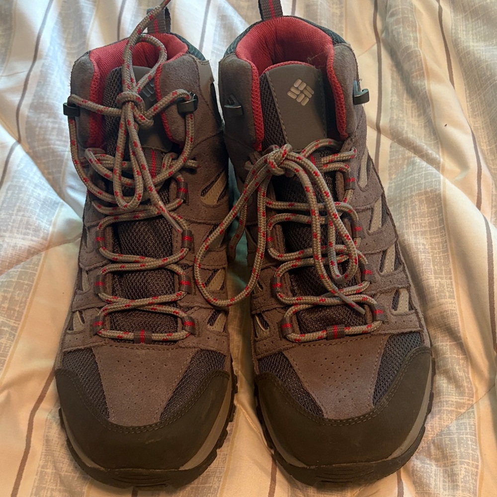 Columbia Women's Hiking Boots - Gray and Red